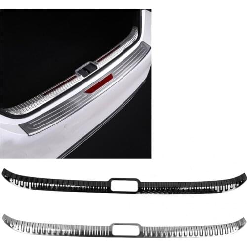 Chromium Styling Car Rear Inner Bumper Trunk Guard Molding Cover Trim for Lexus ES200 automobile accessories