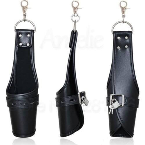 Adult Games PU Leather Hand Suspension Bondage Cuffs,Strong Leather Padded Handcuffs, BDSM Restraints,Sex Toys For Couple Women