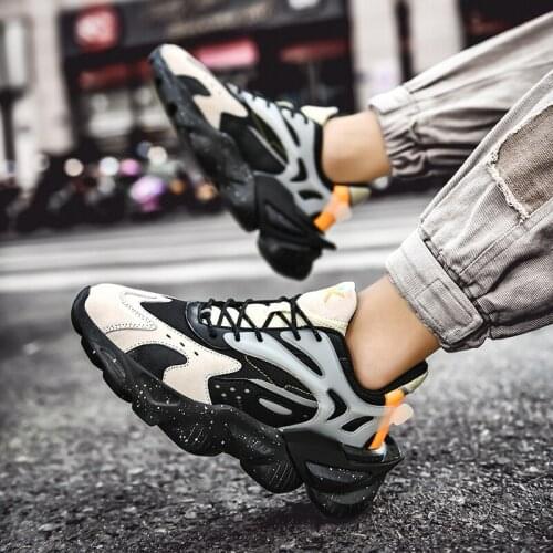 Men Chunky Dad Sneakers Thick Sole Winter Plush Warm Running Shoes High Quality Man Street Walking Shoes Fashion Trainers Big 46