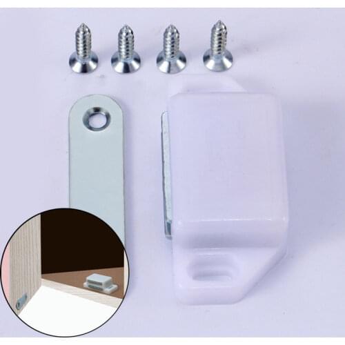Myhomera 4Sets 1Set Magnetic Cabinet Door Catch Closer Stop Furniture Kitchen Cupboard Closet Doors Latch Magnet Strong Suction