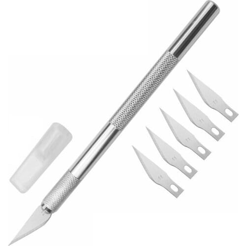 Carving Kit Metal Scalpel Knife No 11 Set Non-Slip Blades For Cell Phone Repair PCB Blade Hand Tools Scalpel Remover With Handle