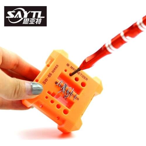 Magnetizer Demagnetizer Tool Screwdriver Bench Tips Bits Gadget Handy Magnetized Driver Quick Magnetic Degaussing Household Tool