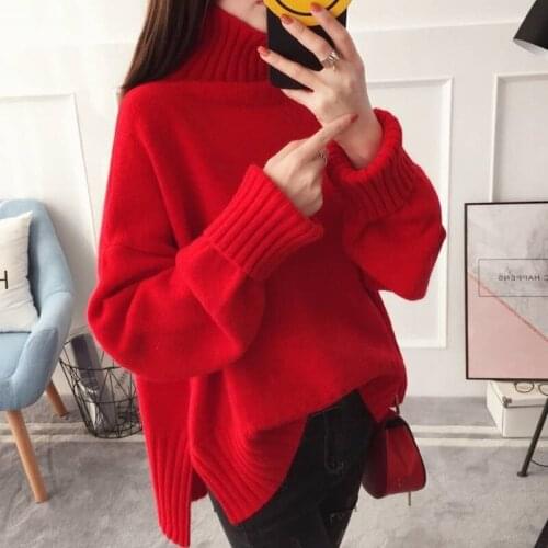 2021 New Plus Size Winter Sweater Women Turtleneck Long Sleeve Knitting Jumper Autumn Thick Warm Casual Female Tops Suéteres 3XL