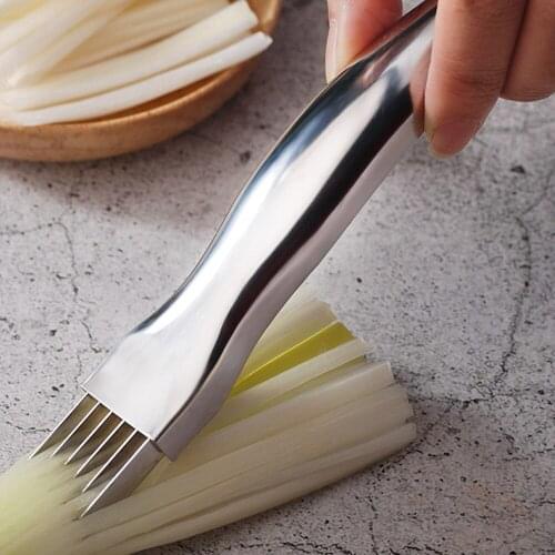 Knife Onion Garlic Vegetable Cutter Cut Onions Garlic Tomato Device Shredders Slicers Cooking Tools Kitchen Accessories
