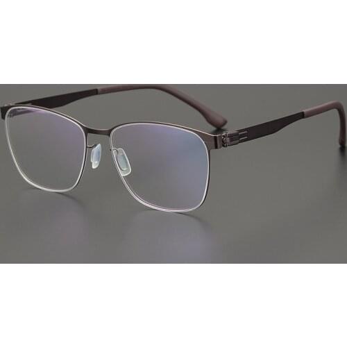 Germany Berlin Retro Glasses Titanium Oval Optical Business Eye Glasses For Mens And Womens Myopia Prescription Glasses Frame