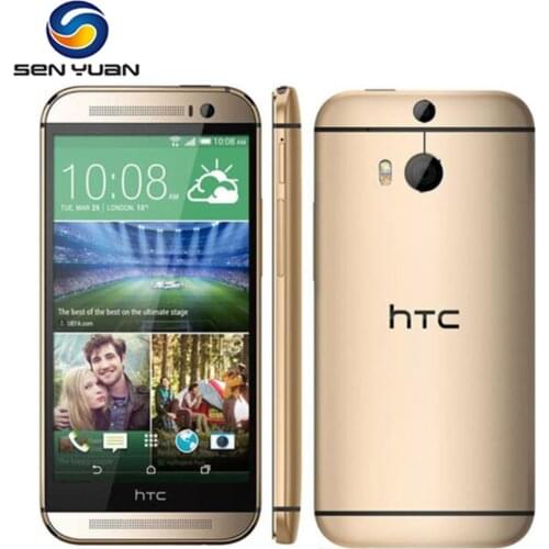 Original HTC ONE M8 4G LTE Mobile Phone 2GB+32GB 5.0" Unlocked Snapdragon 801 Quad-Core Android SmartPhone WIFI GPS M8 CellPhone