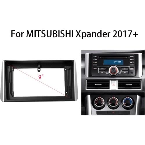 9 inch Car Radio Fascia Frame Kit For MITSUBISHI Xpander 2017+ Auto Stereo Panel Mounting Bezel Faceplate Center Console Holder
