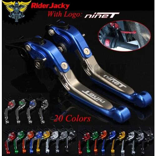 RiderJacky LOGO "R NINE T" Motorcycle CNC Brake Clutch Levers For BMW R NINE T RNINET 2014-2016 2015
