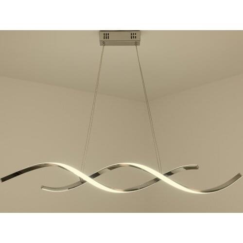 Modern Nordic led pendant lamps for living dining room shop led hanging pendant lights fixture Chrome or Gold Plated finished