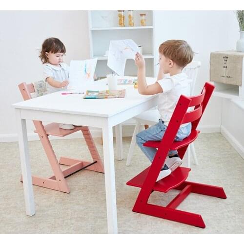 Growth Chair Children Dining Chair Baby Dining Table Chair Baby Family High Chair Solid Beech Dining Chair