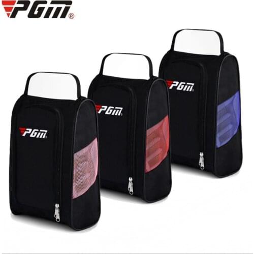 1PC Golf Shoes Bag Zipper Shoe Case Breathable Water Resistant Carrier Shoes Sport Accessory (With LOGO)