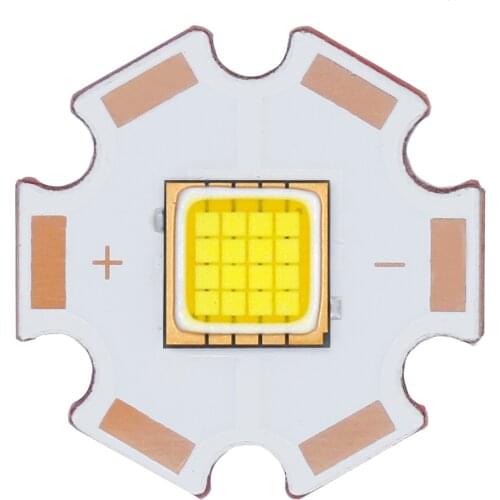 50W High Power LED Light Super bright DC12V-14V 6500K 4A LED Beads PCB 20MM copper for flashlight DIY