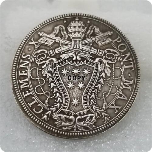 Type #2: 1675 Italian states PIASTRA Coin COPY