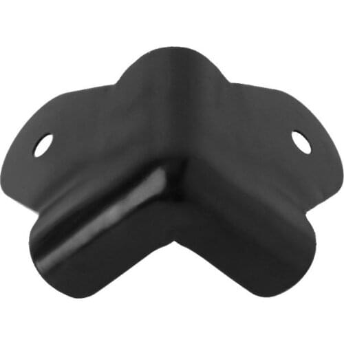 4PCS Speaker Corners Metal Angle Rounded Protector Guitar Amplifier Stage Cabinets Accessories Black Edge Cover Corner Protector