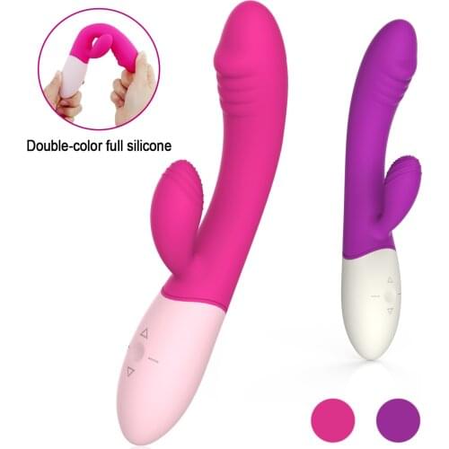Rabbit Vibrator for Women Dual Vibration Dildo Female Vagina Clitoris Massage G Spot Stimulator Sex Toy For Female Anal Vibrator