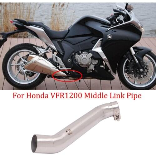 For Honda VFR1200 Motorcycle Exhaust System Modified Middle Link Pipe Connecting 51mm Muffler Escape moto motocross