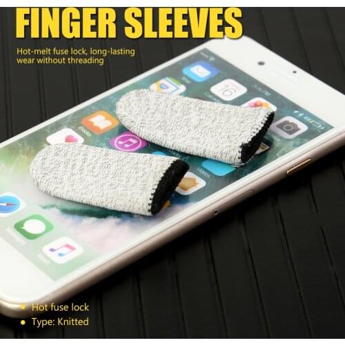 1Pair Breathable Game Controller Finger Covers Sweat-Proof And Non-Slip Thumb Covers Hand Game Artifact (E)