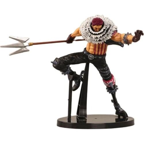 16.5cm Big size One Piece Anime Figure Charlotte Katakuri PVC Action Figures KING OF ARTIST Fighting Katakuri Collection Toys