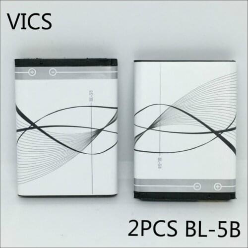 Do Dower 2pcs/lot bateria BL-5B Battery for NOKIA 5300 5320 6120c 7360 6120ci 3220 3230 5070 BATTERY BL5B