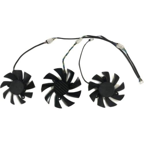 3pcs/set 75MM*2+85MM*1 GPU Cooler For HP OMEN RTX 3090 VGA Graphics Card Cooling