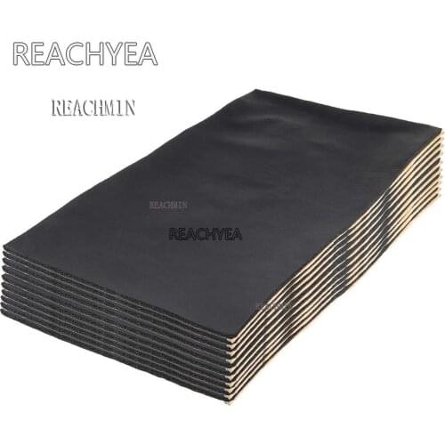 9X 1cm 0.6cm Car Sound Hot Deadener Mat Noise Proof Bonnet Insulation Deadening Engine Firewall Heat Foam Cotton Sticker 30x50cm