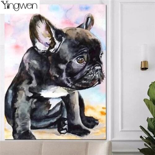 5D Diamond Painting French Bulldog Diy Full Diamond Embroidery Korean Decor Cartoon Picture Mosaic 3D Home Decoration Hobby Gift