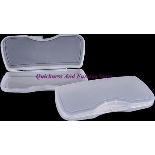1pc PVC Plastic Durable Transparent Matte Polarized Clip Sunglasses Glasses Case Hard Box Eyewear Accessories