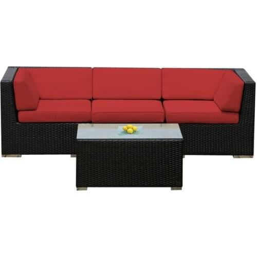 Sofa Furniture Living Room Furniture Rattan 3 Seater Sofa Set