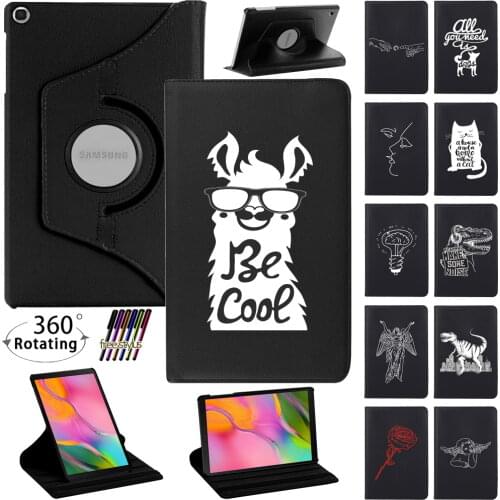 360 Rotating Case for Samsung Galaxy Tab A 10.1 2019 T510 T515/Galaxy Tab S6 Lite P610 Tablet Scratch Resistant Case Cover