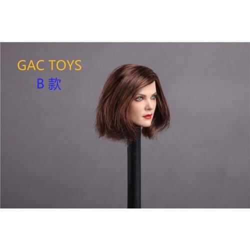 GC006 1/6 Female Head Carved Europe Girl Charlize Theron Head Carving Model Toy 4 Styles for 12 Inches S07 Pale Body