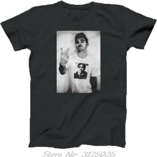 Cool Morrissey The Smiths Logo MenS Black T Shirt Tee Shirt Men Cotton Tees Streetwear