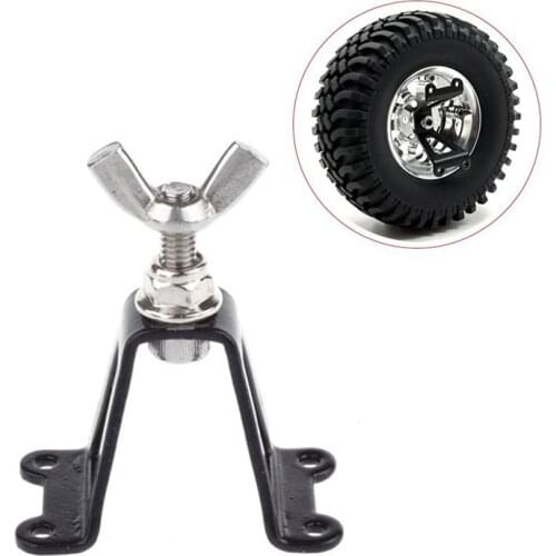 1/10 Spare Tire Rack Metal Spare Tyre Bracket Wheel Holder Carrier for 1/10 Axial SCX10 RC4WD D90 Tamiya CC01 RC Crawler Car