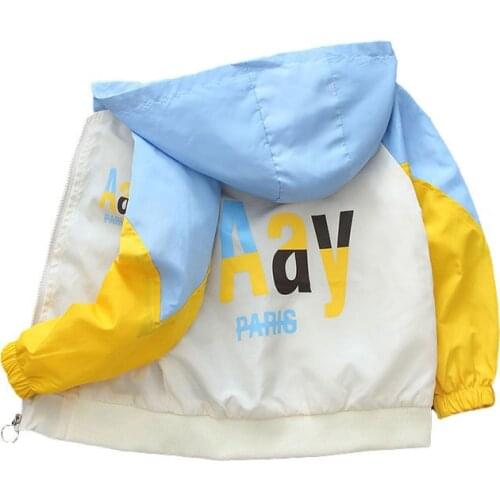 Baby Girls Hooded Jacket Baseball Uniform For Children Letter Printed Outerwear Kids Thin Zipper Coat Boys Cardigan Jackets