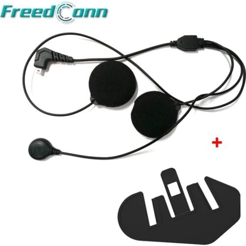 Small Microphone Mic & Adhesive Mount Clamp Clip For FreedConn T-MAX Helmet Bluetooth Intercom for Full Face Intergral Helmet