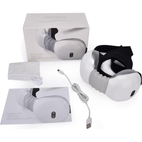 Electric Neck Massager Far Infrared Heating Back Pain Relief Tool Health Care Relaxation Cervical Back Kneading Shoulder Shiatsu