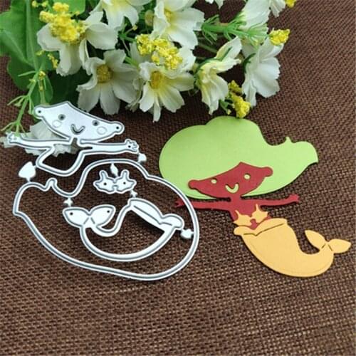 Mermaid Metal Cutting Dies for DIY Scrapbooking Album Paper Cards Decorative Crafts Embossing Die Cuts