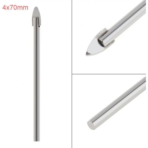 Glass Drill Bit Set Carbide Tipped Ceramic Tile Cutter Porcelain Spear Head Ceramic Tile Drill Bits for Electric Drill
