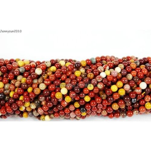 Natural Moukaite Gems Stones 3mm Smooth Round Spacer Loose Beads 15'' Strand for Jewelry Making Crafts 5 Strands/Pack