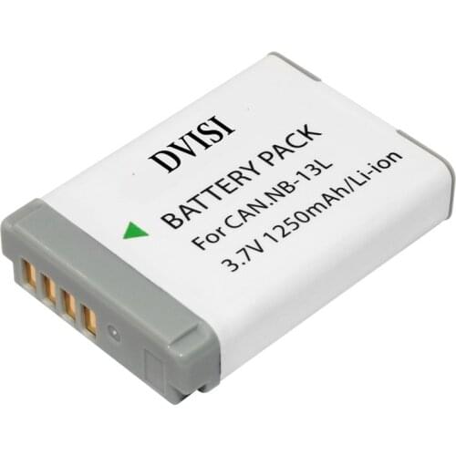 New 100% Real Capacity 1250mAh 3.7V NB-13L NB 13E Camera Battery for Canon PowerShot G5 X G5X G7 X Mark II G7X G9 X G9X SX720 HS