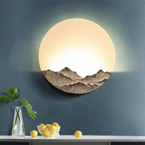 Landscape Classical Wall Lamp Creative Personal Bedroom Bedside Lamp Modern Simple Living Room Stairway Hotel Decorative Light