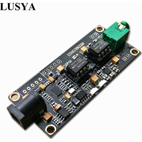 Lusya ES9038Q2M decoder board I2S input ES9038 asynchronous USB module can be used with Italian interface