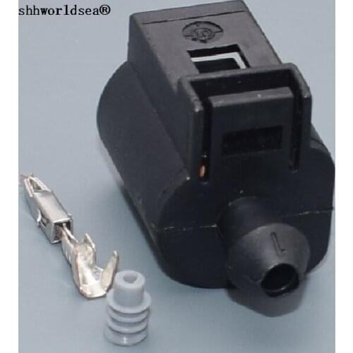 Shhworldsea 1 pin 1J0973701A For Audi A3 A4 A5 A6 For VW CC Golf Jetta Octavia Oil Presure Switch Housing Adapter Plug Connector