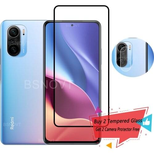 2PCS Glass For Xiaomi Redmi K40 Pro Screen Protector Tempered Glass For Redmi K40 Pro Glass For Redmi K40 Pro Plus K40Pro+ 6.67"