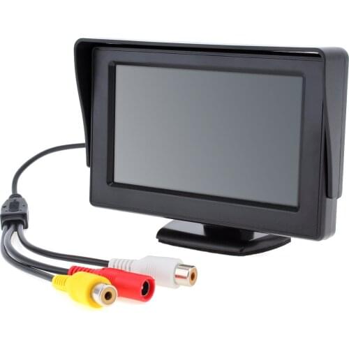 4.3-Inch Small Car Built-in 2.4G Wireless Reverse Image Set, Easy Installation