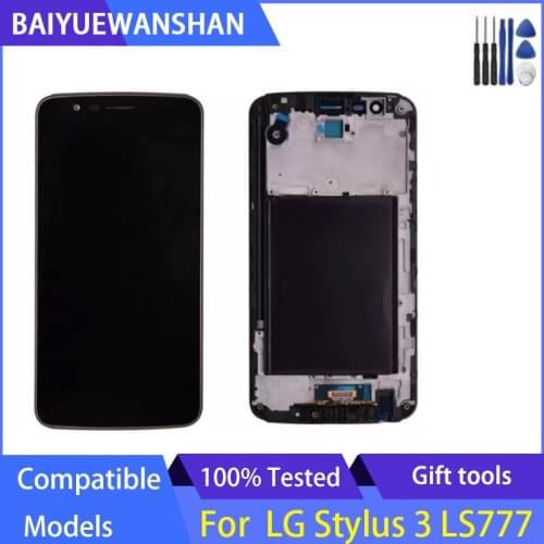 5.7'' For LG Stylus 3 LS777 M400 M400DF M400N M400F M400Y LCD Display Touch Screen Digitizer Assembly With Frame