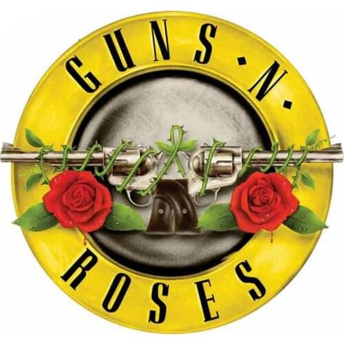 Guns N Roses Sign Badge Brand Car Sticker Decal Decor Motorcycle Off-road Laptop Trunk Guitar PVC Vinyl Stickers Accessories