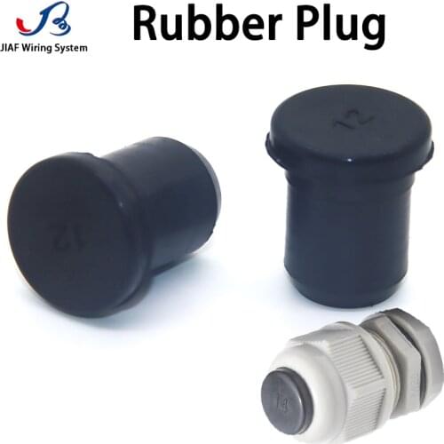 10 Pcs Rubber Plugs Waterproof Round Hole Sealing Plug head 4/5/6/8/12/14/17.8mm Cable Gland Jiont Connector Outlet Hole Plug