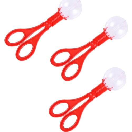 4pcs Handy Scoopers Bug Catcher Set Bug Tongs Insects Catch Clamp Scissors Outdoor Toys for Kids (Random Color)