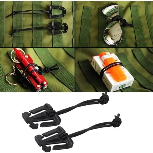 5Pcs/10Pcs Tactical Military Molle Backpack Rope Buckle Outdoor Camping Hunting Carabiner Clip Hook Nylon EDC Gear Rope Hook