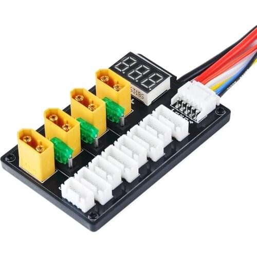 XT60 Digital Display Parallel Charging Adapter Board Batteries Balance Charger Accessories
